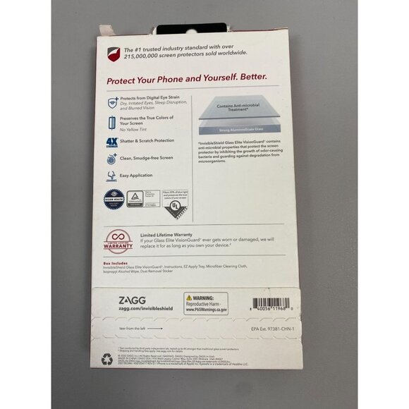 NEW Invisible Shield Phone Screen Protector Glass Elite Visionguard iPhone SE (3 - Picture 5 of 6